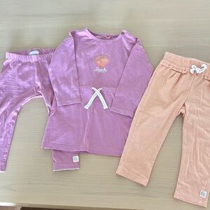 Matching set (1 dress and 2 leggings), nopples, 6-9m (74cm)